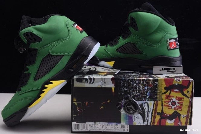 Oregon SE Air 5 CK6631-307 Ducks Jordan 0803
